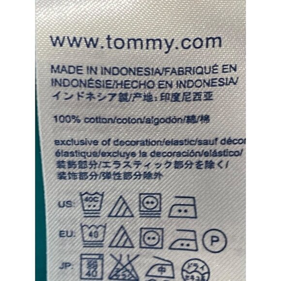 Tommy Hilfiger Women's Collared V-Neck Short Sleeve Polo Top Teal Size Small - Picture 6 of 8